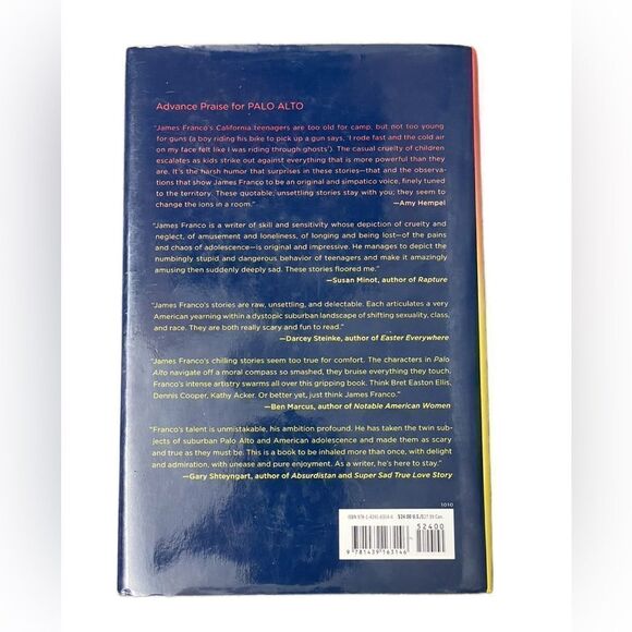 James Franco Palo Alto Hardcover Book of Short Stories w/Dust Jacket - Picture 6 of 9
